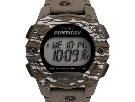 Timex Expedition Mens Classic Digital Chrono Full-Size Watch - Mossy Oak [TW4B19600] on Sale