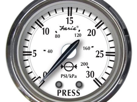 Faria Newport SS 2  Water Pressure Gauge Kit - 0 to 30 PSI [25008] For Cheap