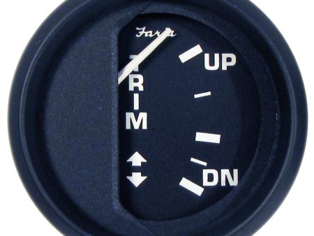 Faria Euro Black 2  Trim Gauge f  Johnson Evinrude Suzuki Outboard [12827] on Sale