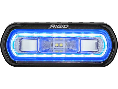 RIGID Industries SR-L Series Marine Spreader Light - Black Surface Mount - White Light w Blue Halo [52101] For Cheap