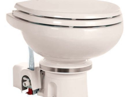 Dometic MasterFlush 7120 Bone Electric Macerating Toilet w Orbit Base - Fresh Water [9108834576] on Sale