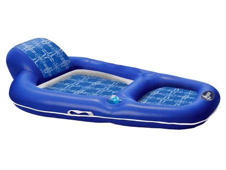 Aqua Leisure Luxury Recliner Lounge - Compass Rose Royal Blue - 60  x 36  [AQL4029RB] For Sale