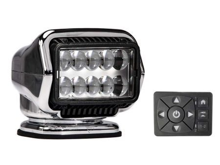 Golight Stryker ST Series Permanent Mount Chrome 12V LED w Hard Wired Dash Mount Remote [30264ST] Discount