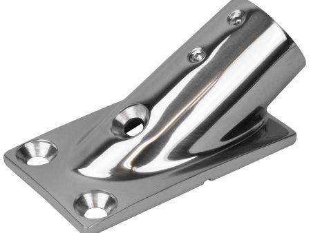 Sea-Dog Rail Base Fitting Rectangular Base 30 316 Stainless Steel 7 8  OD [281300-1] Hot on Sale