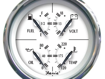 Faria Newport SS 4  Multifunction Gauge [45012] For Discount