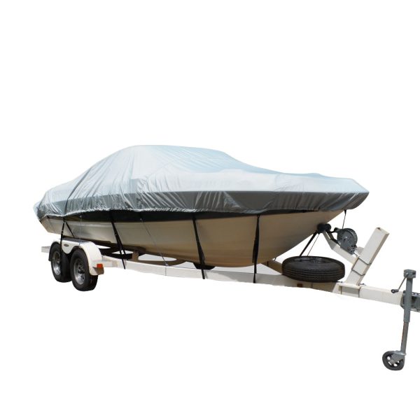 Carver Flex-Fit PRO Polyester Size 5 Boat Cover f V-Hull Runabouts I O or O B - Grey [79005] Online now