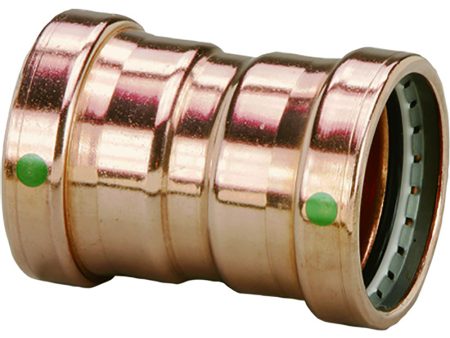 Viega ProPress 2-1 2  Copper Coupling w Stop Double Press Connection - Smart Connect Technology [20728] Supply