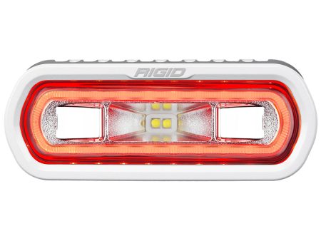 RIGID Industries SR-L Series Marine Spreader Light - White Surface Mount - White Light w Red Halo [51102] Fashion