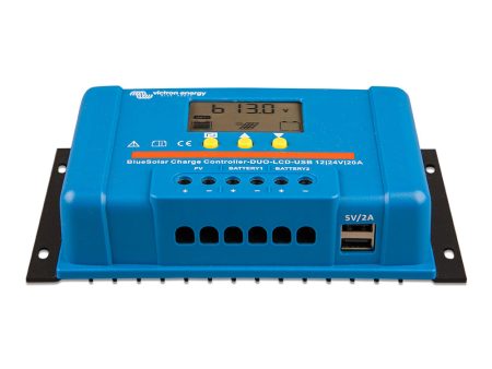 Victron BlueSolar PWM Charge Controller (DUO) LCD  USB Charge Control - 12 24VDC - 20A [SCC010020060] Online