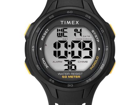 Timex DGTL 45mm Mens Watch - Black Yellow Case - Black Strap [TW5M41400] Fashion