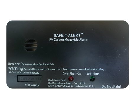 Safe-T-Alert SA-340 Black RV Battery Powered CO Detector - Rectangle [SA-340-BL] Supply