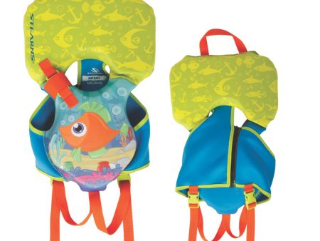 Puddle Jumper Infant Hydroprene Life Vest - Orang Green Blue Fish - Under 30lbs [2000038439] For Cheap