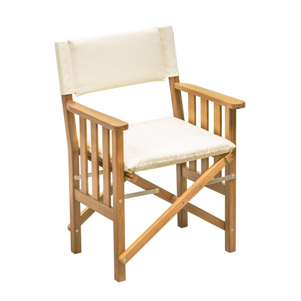 Whitecap Directors Chair II w Cream Cushion - Teak [61053] For Cheap