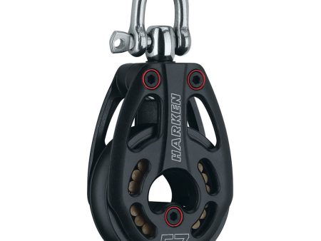 Harken 57mm Aluminum Low Load Black Magic Block w Swivel [3226] on Sale