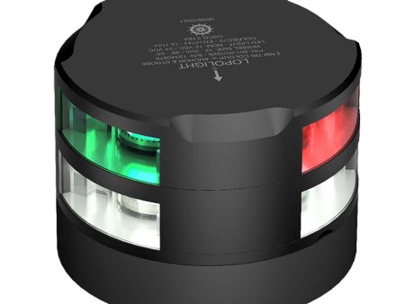 Lopolight Series 201-007 - Tri-Color Navigation Anchor Strobe - 2NM - Horizontal Mount - Black Housing [201-007G2S-B] Online Sale