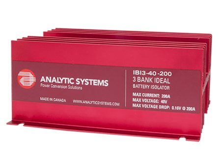 Analytic Systems 200A, 40V 3-Bank Ideal Battery Isolator [IBI3-40-200] For Cheap