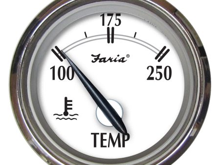 Faria Newport SS 2  Water Temperature Gauge - 100 to 250 F [25002] Online now