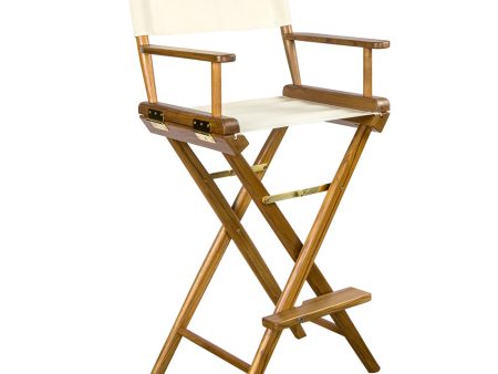 Whitecap Captains Chair w Natural Seat Covers - Teak [60048] Hot on Sale