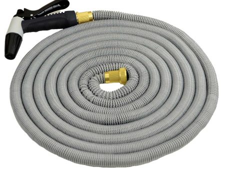 HoseCoil Expandable 50 Grey Hose Kit w Nozzle  Bag [HCE50K-GRAY] For Cheap