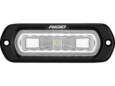 RIGID Industries SR-L Series Marine Spreader Light - Black Flush Mount - White Light w White Halo [52200] Sale