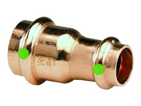 Viega ProPress 2  x 1  Copper Reducer - Double Press Connection - Smart Connect Technology [15608] For Cheap