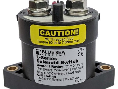 Blue Sea 7765 L-Series Solenoid Switch - 150A - 12 24V DC [7765] Discount