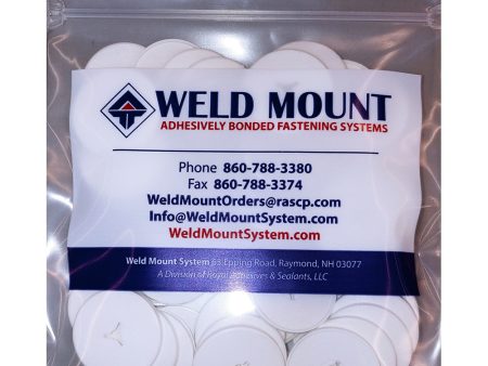 Weld Mount 3  White Round Poly Insulation Washer - 50-Pack [102450] Cheap