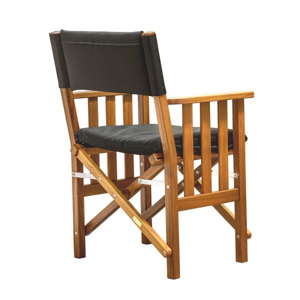 Whitecap Directors Chair II w Black Cushion - Teak [61051] on Sale