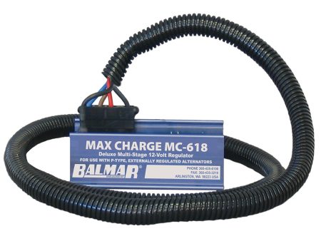 Balmar Max Charge MC-618 Multi-Stage Regulator w  54  Harness - 12V [MC-618-H] For Cheap