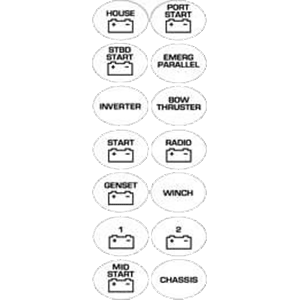 BEP Battery Switch Label Sheet [713] For Discount