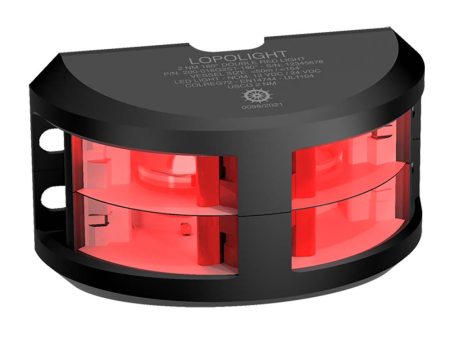 Lopolight Series 200-016 - Double Stacked Navigation Light - 2NM - Vertical Mount - Red -Black Housing [200-016G2ST-B] Online Sale