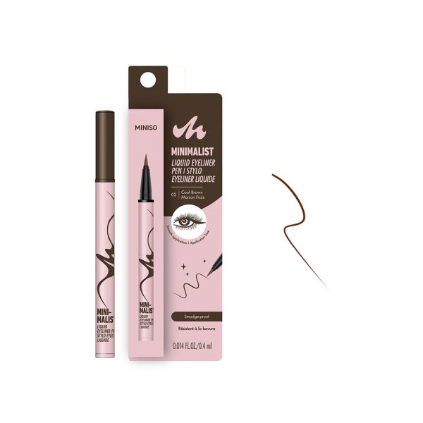 Minimalist Liquid Eyeliner Pen(02 Cool Brown) For Discount