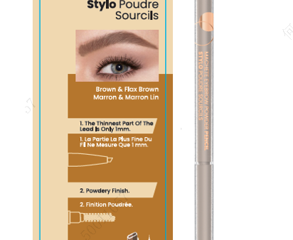 Machete Eyebrow Powder Pencil(Brown & Flax Brown) Online Hot Sale