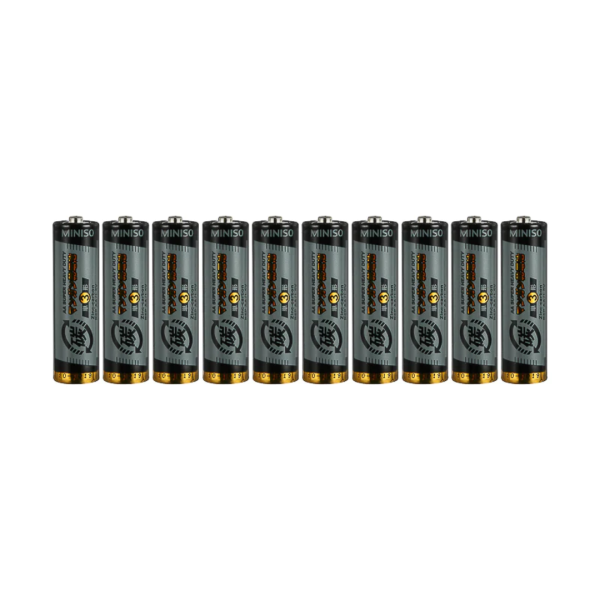 AA Carbon-zinc Battery, 10 Pack(Black) Discount